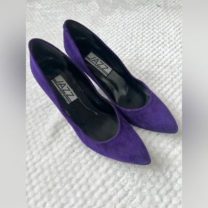 Jazz purple suede pumps size 8N